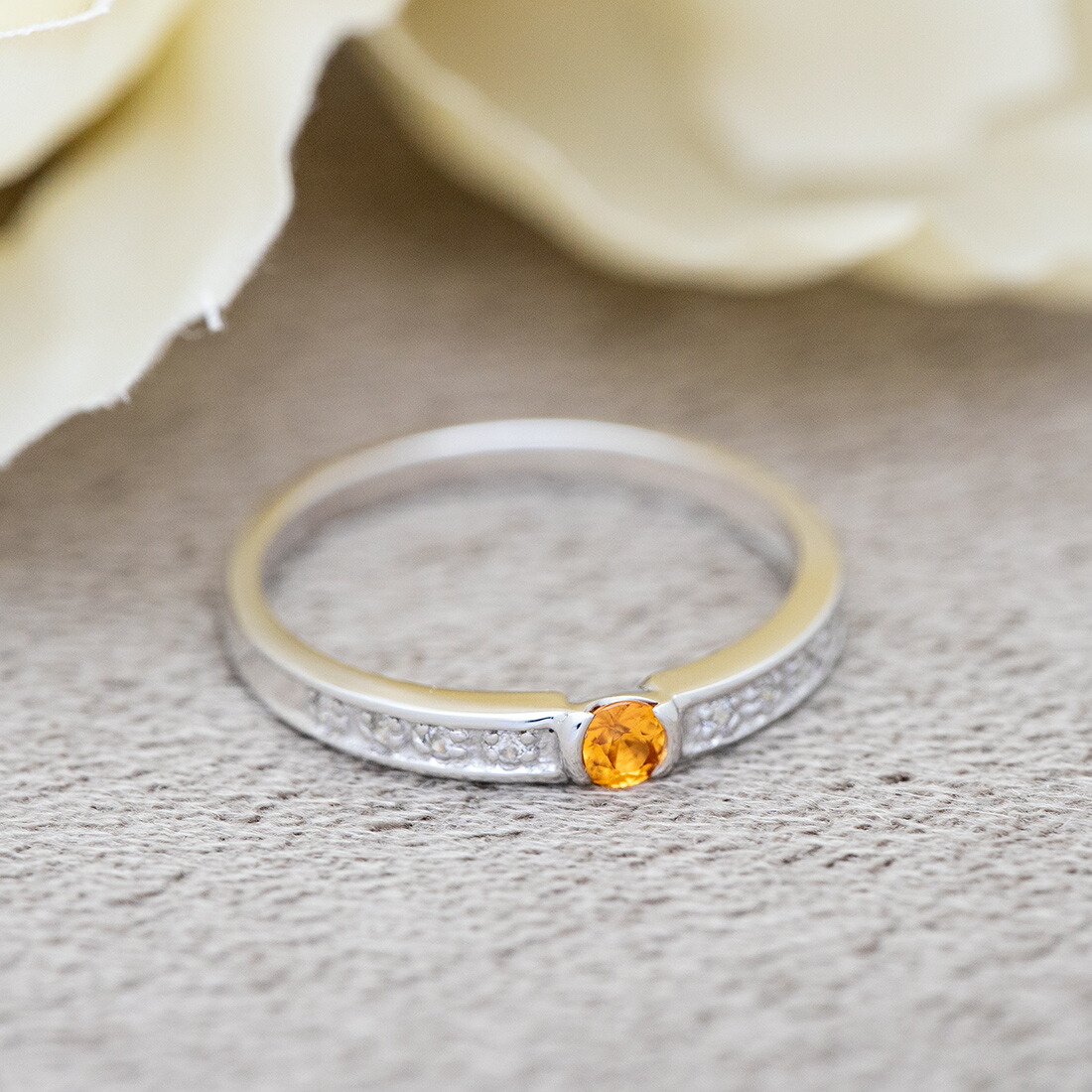 umu -アム- FINE JEWELRY STUIDIOマンダリンガーネット ダイヤモンド リングrg0184_1.jpg