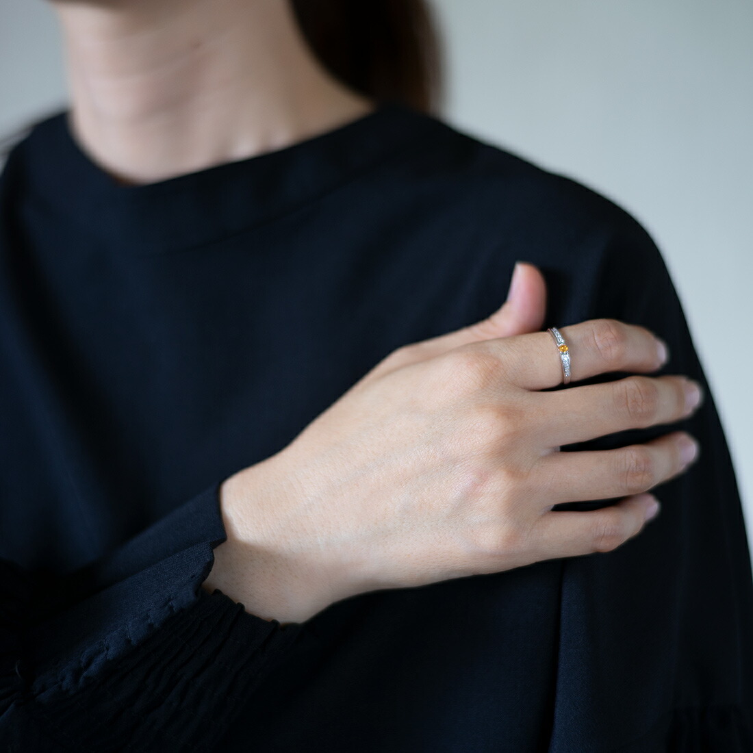 umu -アム- FINE JEWELRY STUIDIOマンダリンガーネット ダイヤモンド リングrg0184_i3.jpg