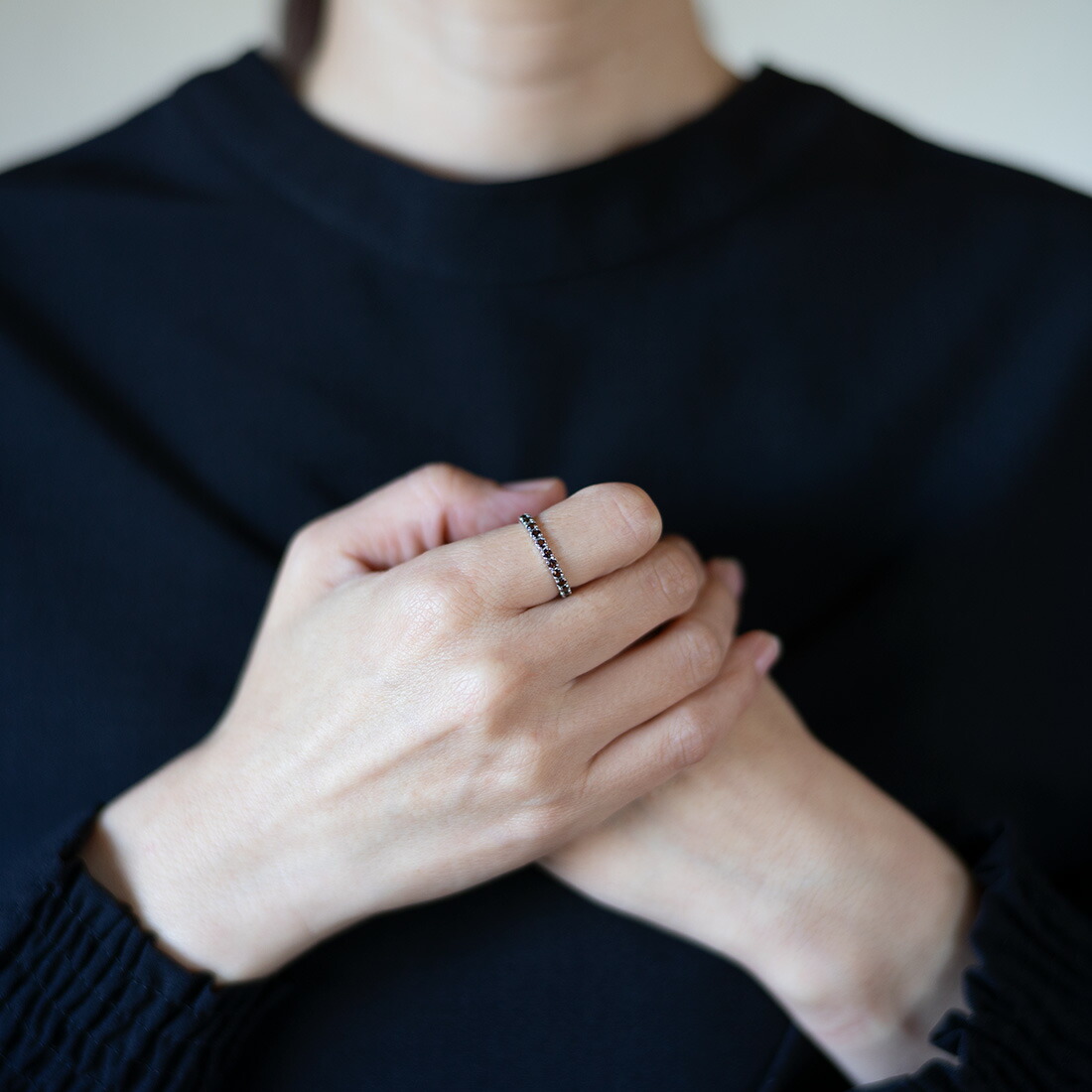 umu -アム- FINE JEWELRY STUIDIOスモーキークォーツ フルエタニティリングrg0189_i2.jpg