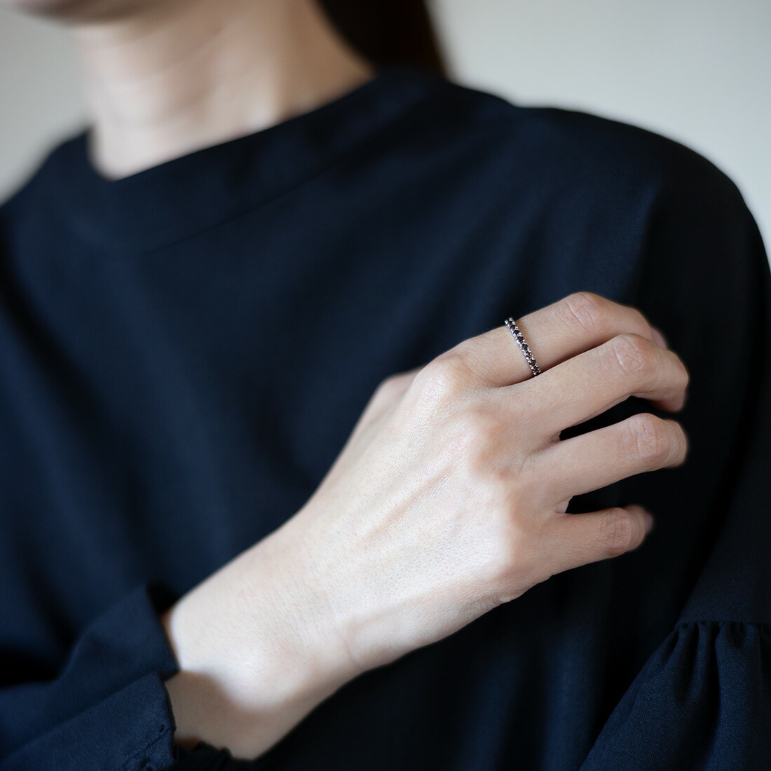 umu -アム- FINE JEWELRY STUIDIOスモーキークォーツ フルエタニティリングrg0189_i3.jpg