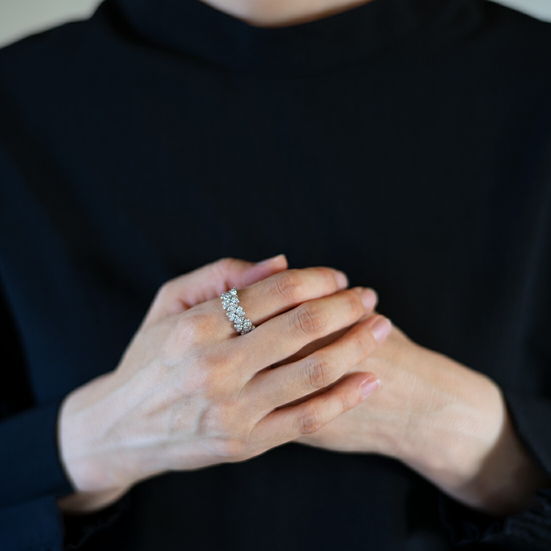 umu -アム- FINE JEWELRY STUIDIOダイヤモンド ハートフラワー  リングrg0193_i2.jpg