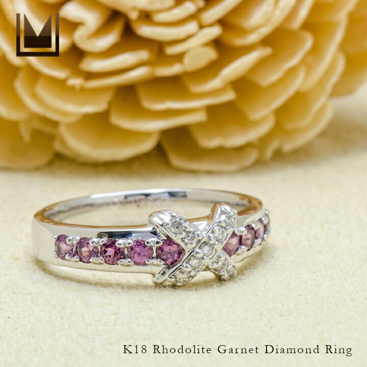 umu -アム- FINE JEWELRY STUIDIOロードライトガーネット ダイヤモンド リングrg0195_1.jpg