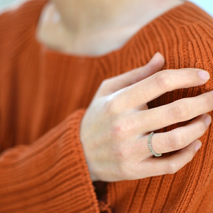 umu -アム- FINE JEWELRY STUIDIOK18 ペリドット エタニティリング「fila」rg0215_i3.jpg
