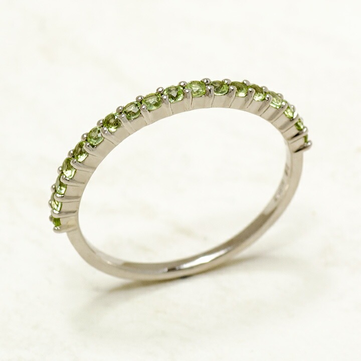 umu -アム- FINE JEWELRY STUIDIOK18 ペリドット エタニティリング「fila」rg0215_kanban2.jpg