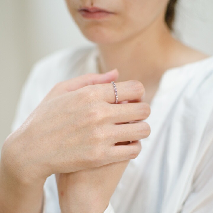 umu -アム- FINE JEWELRY STUIDIOK18 ロードライトガーネット エタニティリング「fila」rg0217_i2.jpg