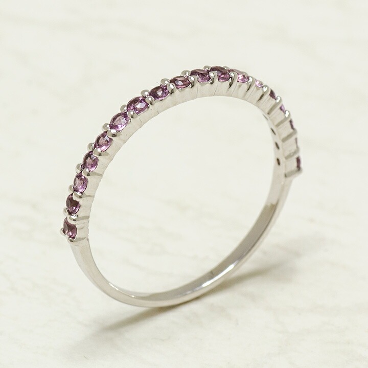 umu -アム- FINE JEWELRY STUIDIOK18 ロードライトガーネット エタニティリング「fila」rg0217_kanban2.jpg