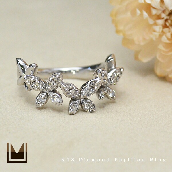 umu -アム- FINE JEWELRY STUIDIOダイヤモンド パピヨンモチーフ リングrg0233_1.jpg