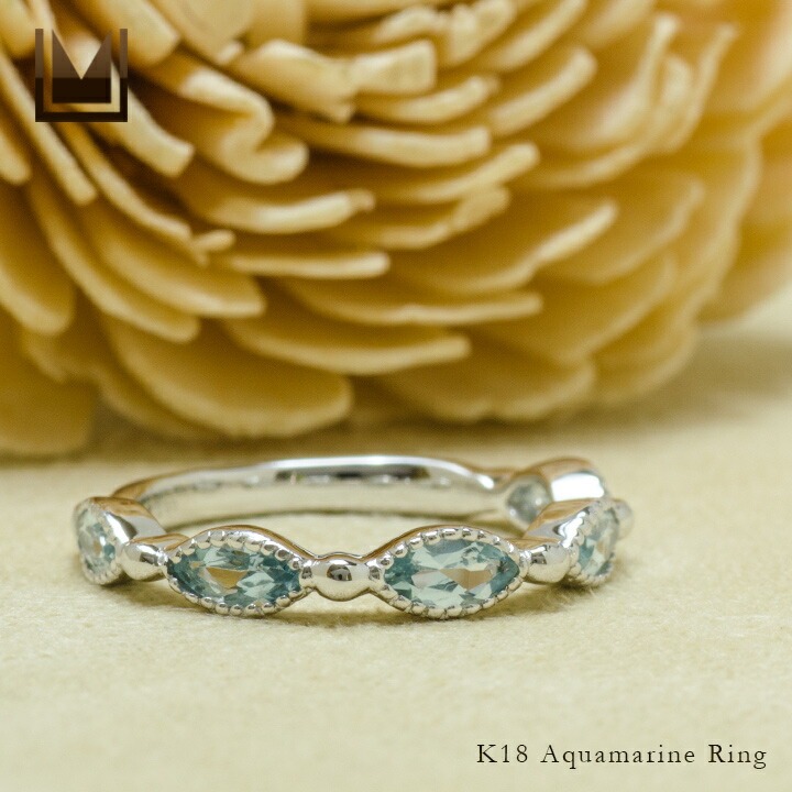 umu -アム- FINE JEWELRY STUIDIOK18 マーキス アクアマリン リングrg0250_1.jpg