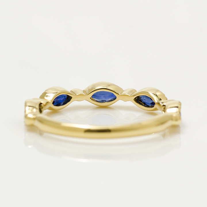 umu -アム- FINE JEWELRY STUIDIOK18 マーキス ブルーサファイア リングrg0251_u.jpg