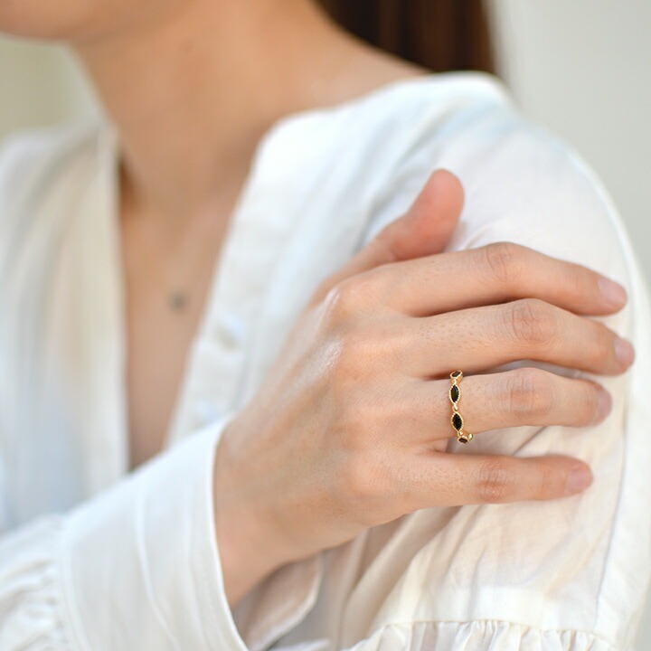 umu -アム- FINE JEWELRY STUIDIOK18 マーキス グリーントルマリン リングrg0256_i3.jpg