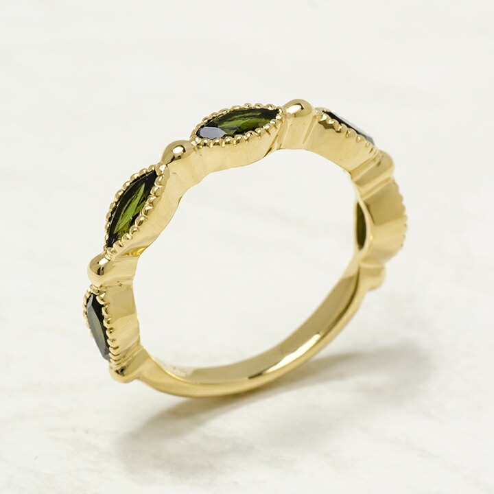 umu -アム- FINE JEWELRY STUIDIOK18 マーキス グリーントルマリン リングrg0256_kanban2.jpg