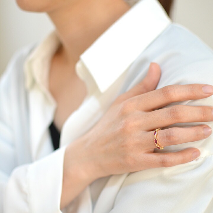 umu -アム- FINE JEWELRY STUIDIOK18 マーキス ルビー リングrg0260_i3.jpg