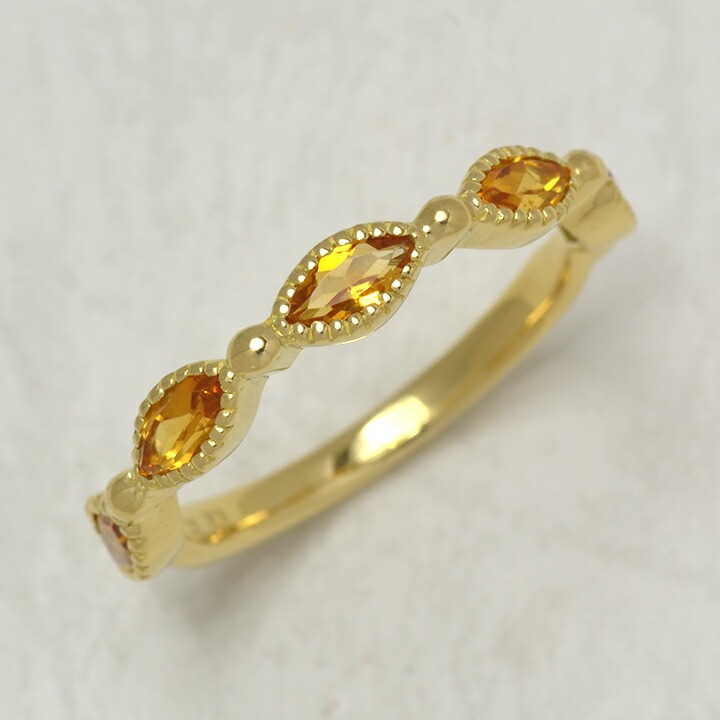 umu -アム- FINE JEWELRY STUIDIOK18 マーキス シトリン リングrg0261_kanban2.jpg