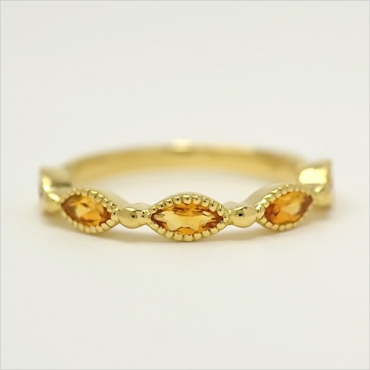 umu -アム- FINE JEWELRY STUIDIOK18 マーキス シトリン リングrg0261_m.jpg