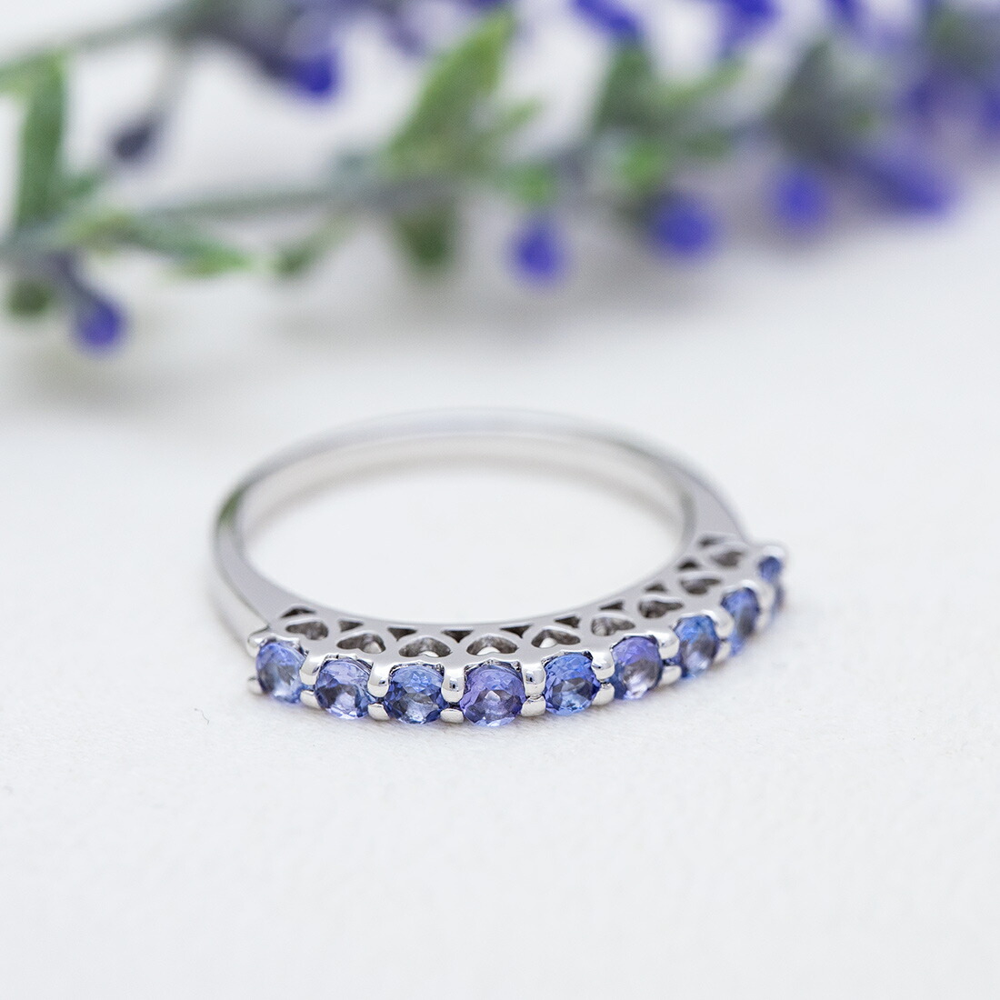 umu -アム- FINE JEWELRY STUIDIOタンザナイト ハートモチーフ リングrg0266_1.jpg