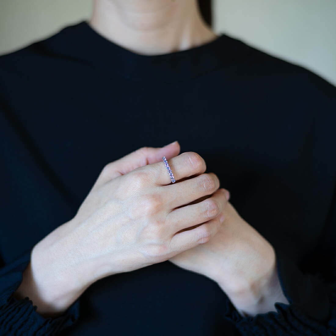 umu -アム- FINE JEWELRY STUIDIOタンザナイト ハートモチーフ リングrg0266_i2.jpg