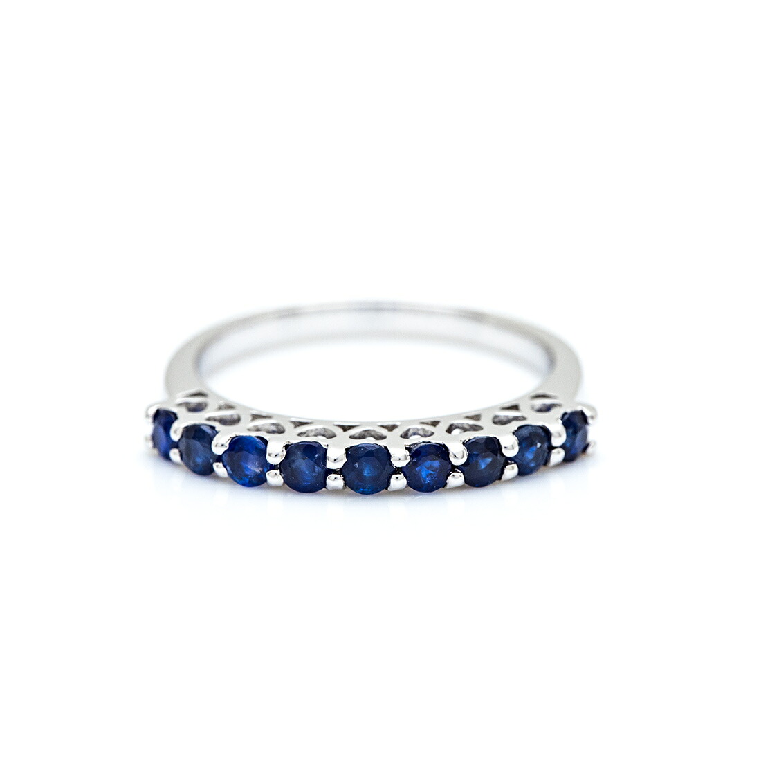 umu -アム- FINE JEWELRY STUIDIOブルーサファイア ハートモチーフ リングrg0267_m.jpg