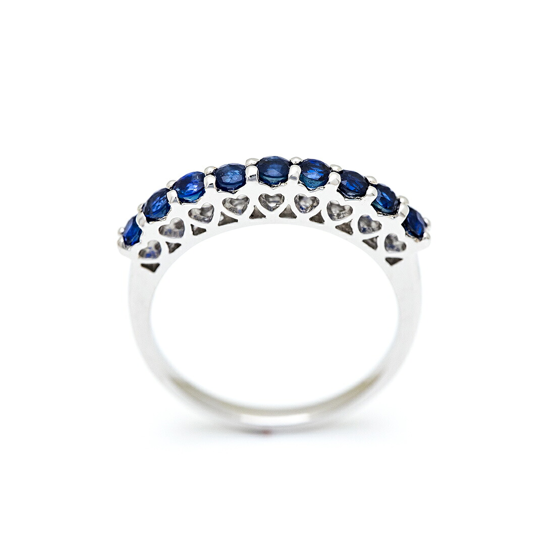 umu -アム- FINE JEWELRY STUIDIOブルーサファイア ハートモチーフ リングrg0267_s.jpg