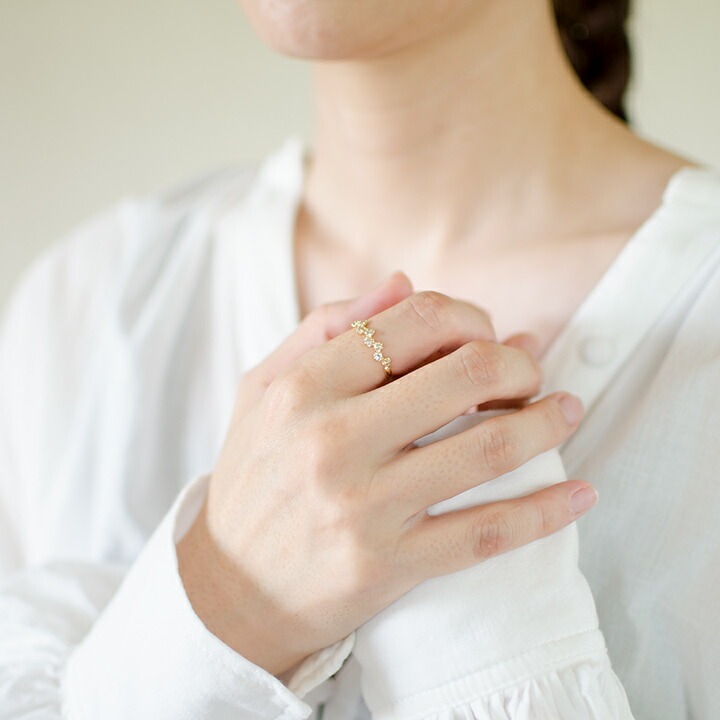 umu -アム- FINE JEWELRY STUIDIOK18 ダイヤモンド リング 「stellato」rg0287_i2.jpg