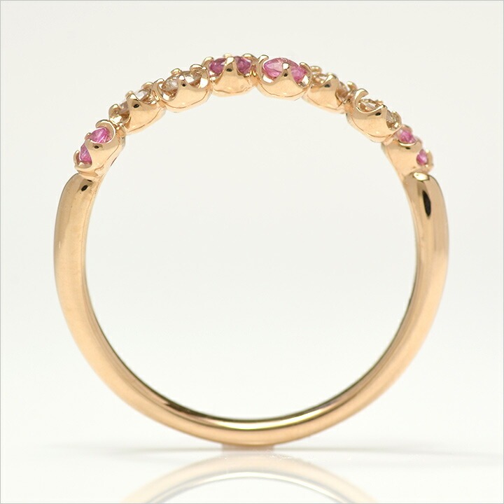 umu -アム- FINE JEWELRY STUIDIOK18 ピンクサファイア ダイヤモンド リング 「stellato」rg0288_s.jpg