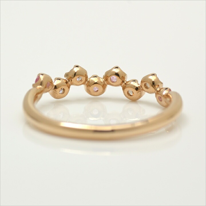 umu -アム- FINE JEWELRY STUIDIOK18 ピンクサファイア ダイヤモンド リング 「stellato」rg0288_u.jpg