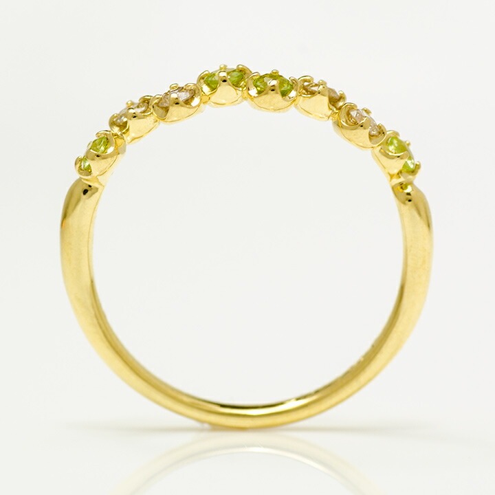 umu -アム- FINE JEWELRY STUIDIOペリドット ダイヤモンド リング 「stellato」rg0289_s.jpg
