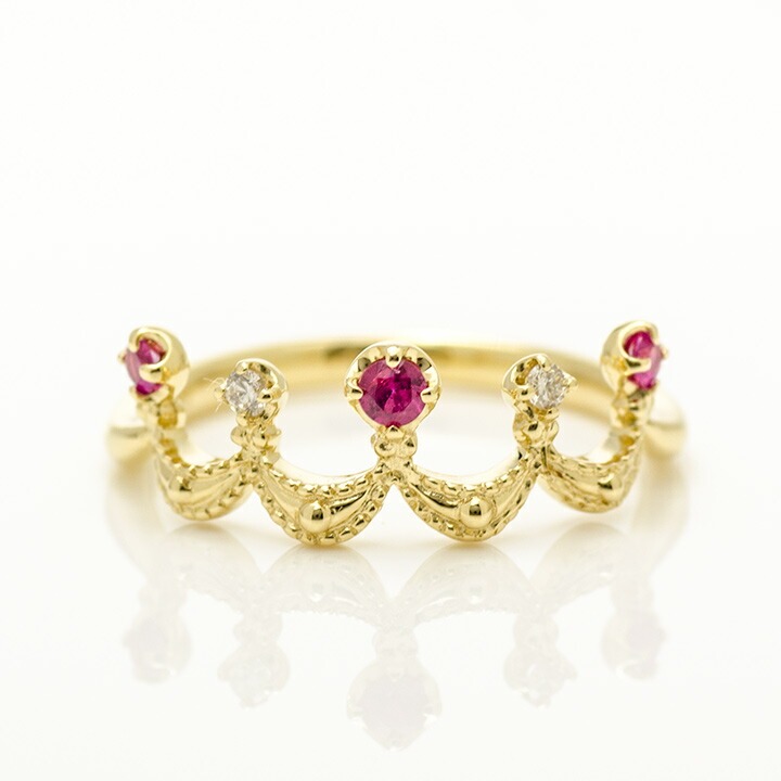 umu -アム- FINE JEWELRY STUIDIOK18 ルビー ダイヤモンド リング 「regina」rg0297_m.jpg