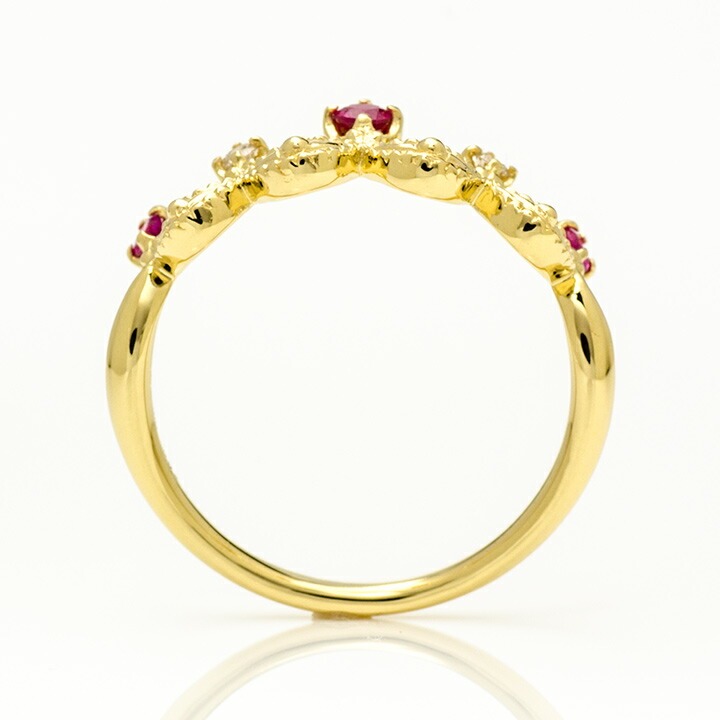 umu -アム- FINE JEWELRY STUIDIOK18 ルビー ダイヤモンド リング 「regina」rg0297_s.jpg