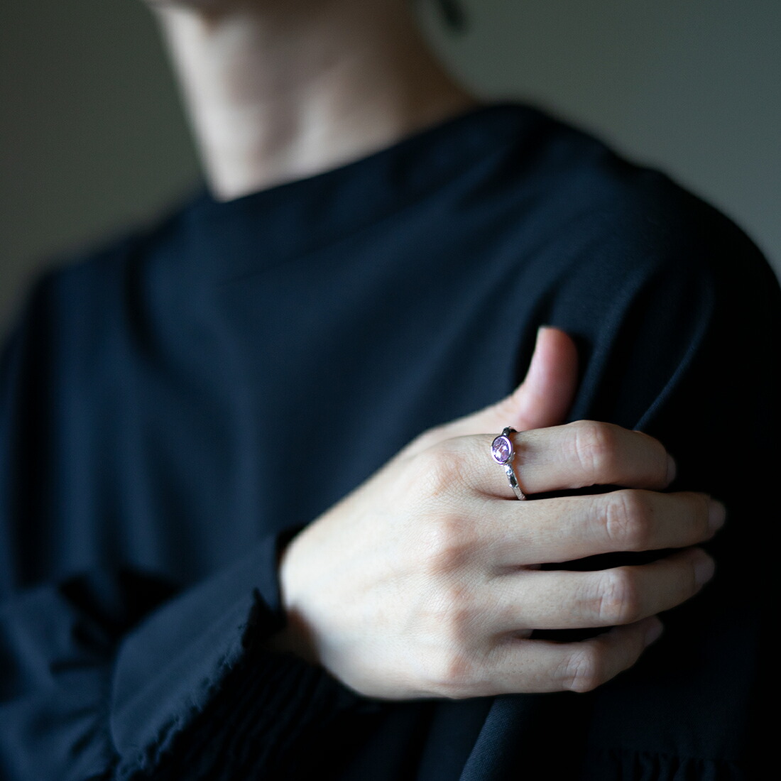 umu -アム- FINE JEWELRY STUIDIOピンククォーツ リング 「brocca」rg0300_i3.jpg