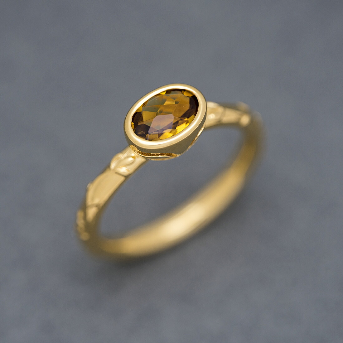umu -アム- FINE JEWELRY STUIDIOスモーキーイエロークォーツ リング 「brocca」rg0302_kanban2.jpg