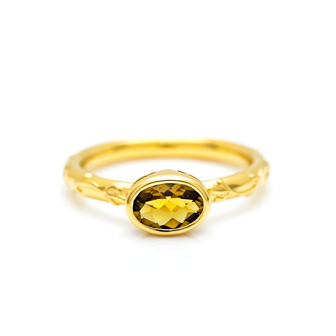 umu -アム- FINE JEWELRY STUIDIOスモーキーイエロークォーツ リング 「brocca」rg0302_m.jpg