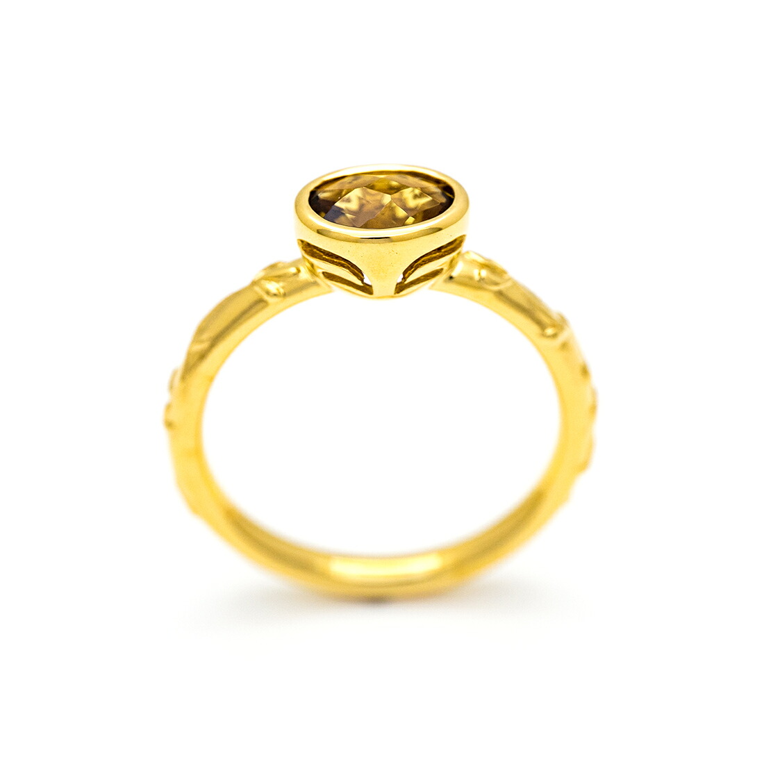 umu -アム- FINE JEWELRY STUIDIOスモーキーイエロークォーツ リング 「brocca」rg0302_s.jpg