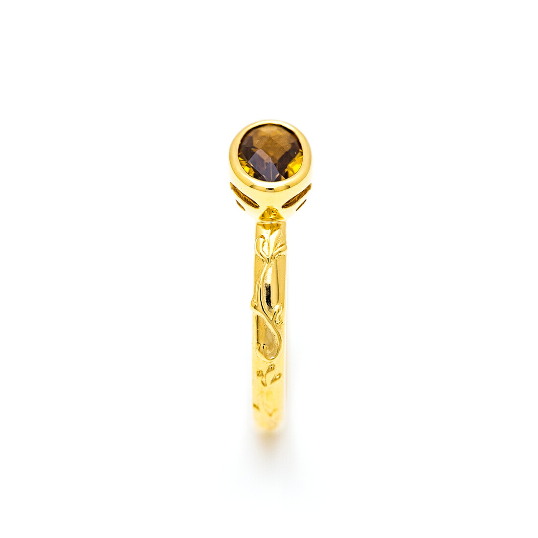umu -アム- FINE JEWELRY STUIDIOスモーキーイエロークォーツ リング 「brocca」rg0302_y.jpg