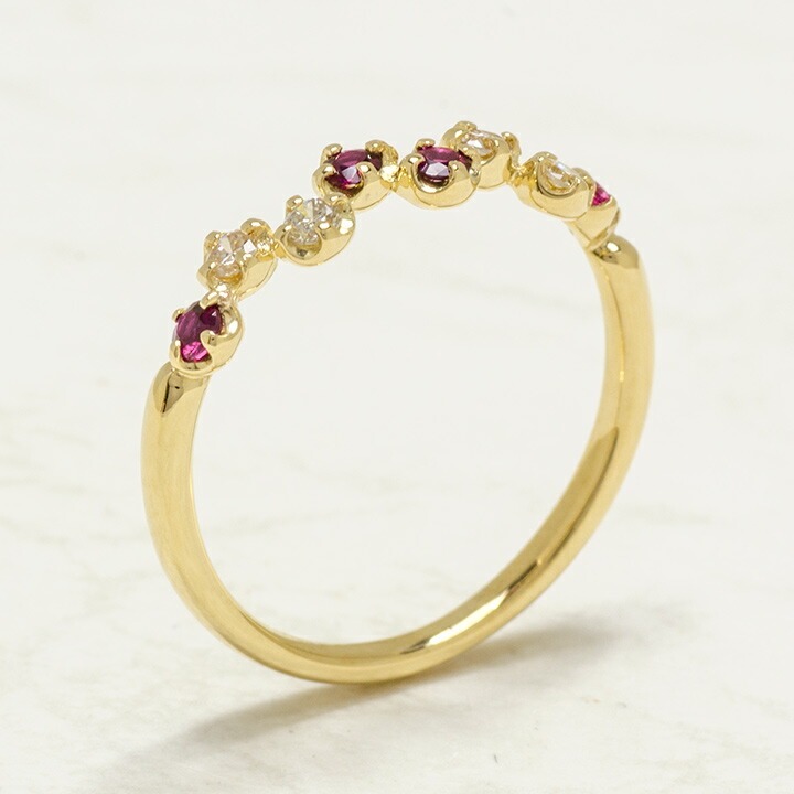 umu -アム- FINE JEWELRY STUIDIOK18 ルビー ダイヤモンド リング 「stellato」rg0306_kanban2.jpg