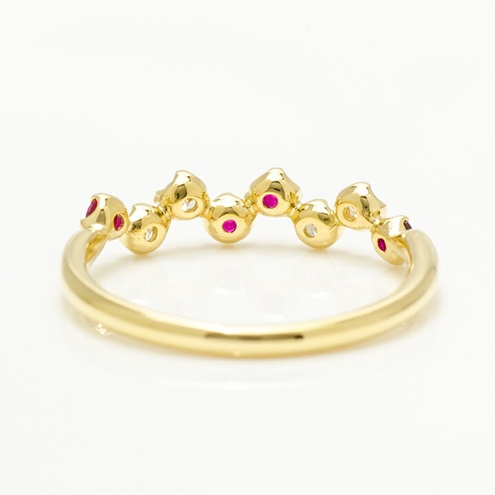 umu -アム- FINE JEWELRY STUIDIOK18 ルビー ダイヤモンド リング 「stellato」rg0306_u.jpg