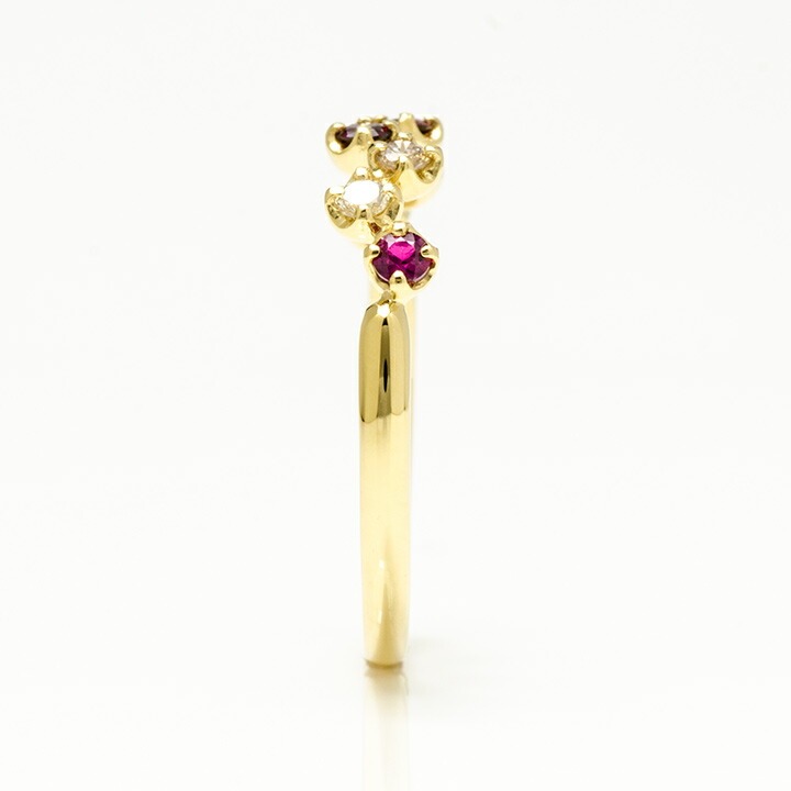 umu -アム- FINE JEWELRY STUIDIOK18 ルビー ダイヤモンド リング 「stellato」rg0306_y.jpg