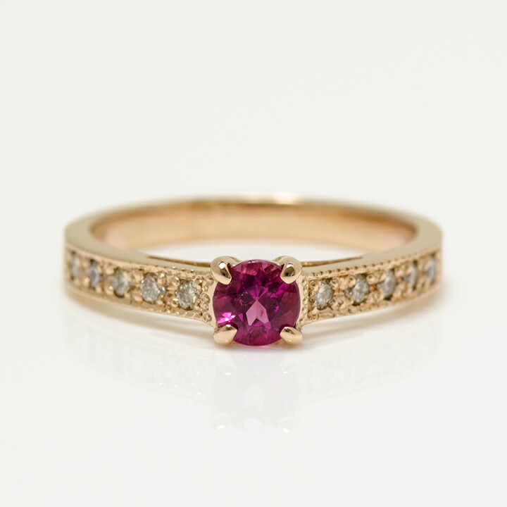 umu -アム- FINE JEWELRY STUIDIOK18 ルベライト ダイヤモンド リング 「fiorito」rg0308_m.jpg