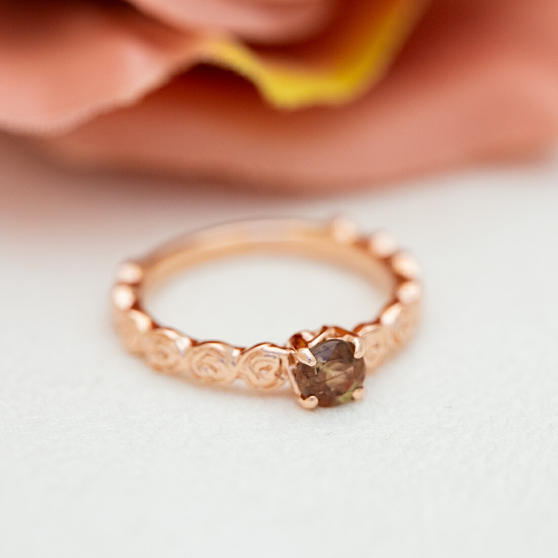 umu -アム- FINE JEWELRY STUIDIOアンダルサイト バラモチーフ リング 「rosa」rg0316_1.jpg
