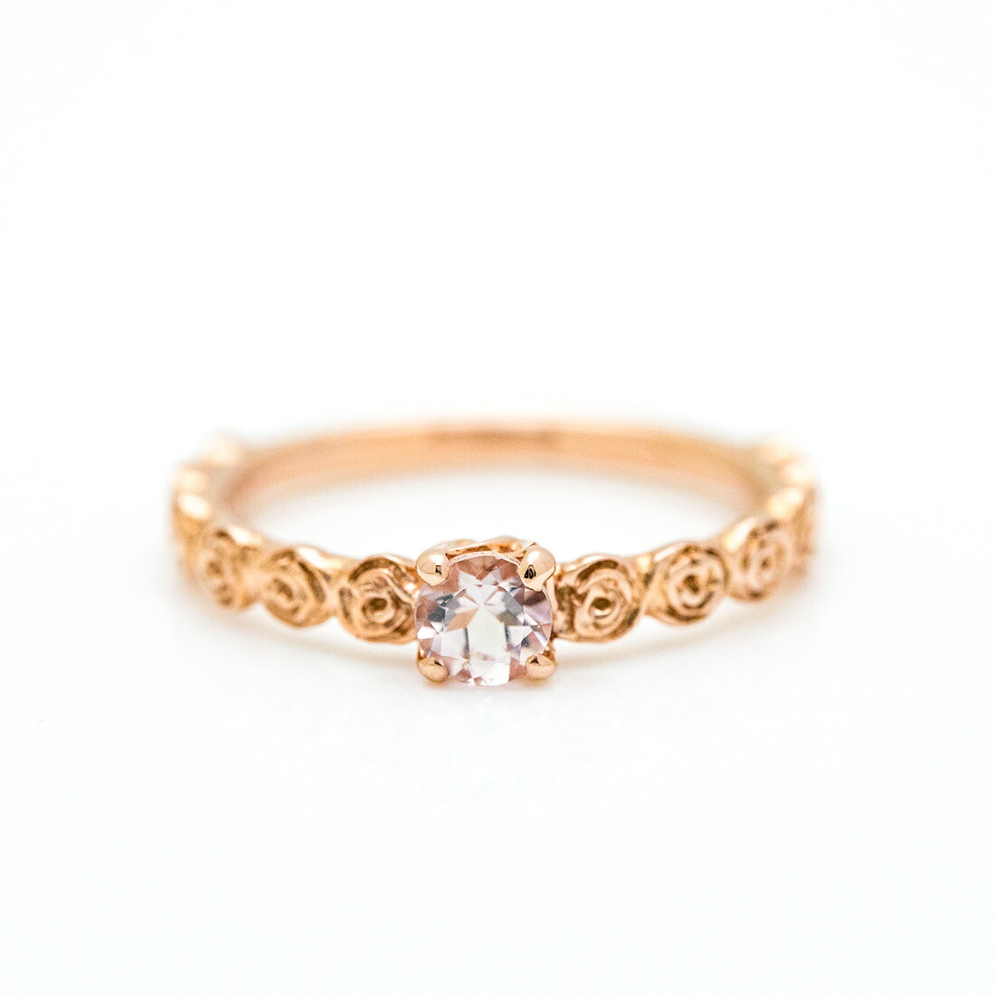 umu -アム- FINE JEWELRY STUIDIOモルガナイト バラモチーフ リング 「rosa」rg0317_m.jpg