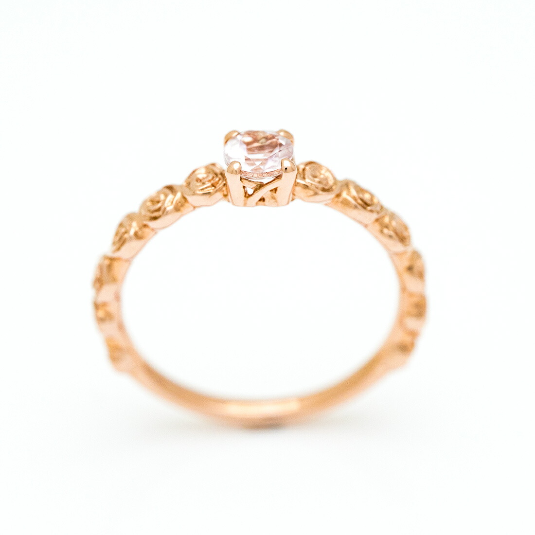 umu -アム- FINE JEWELRY STUIDIOモルガナイト バラモチーフ リング 「rosa」rg0317_s.jpg