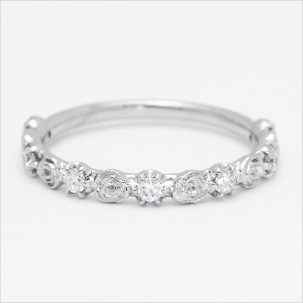umu -アム- FINE JEWELRY STUIDIOK18 ダイヤモンド バラモチーフ リング 「rosa」rg0318_m.jpg
