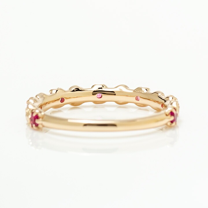 umu -アム- FINE JEWELRY STUIDIOK18 ルベライト バラモチーフ リング 「rosa」rg0320_u.jpg
