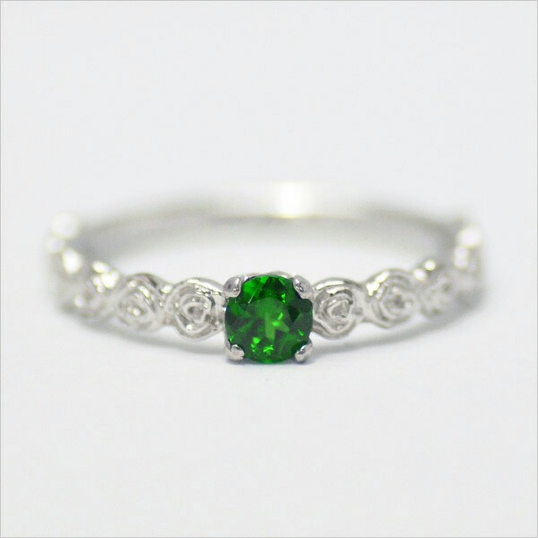 umu -アム- FINE JEWELRY STUIDIOK18 クロムダイオプサイト バラモチーフ リング 「rosa」rg0322_m.jpg