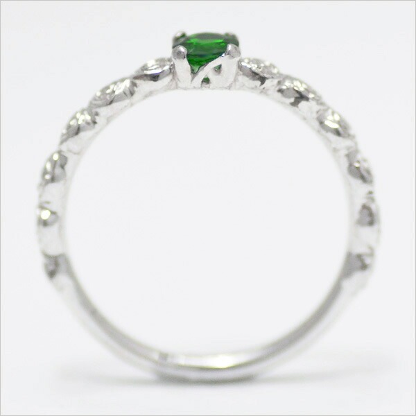 umu -アム- FINE JEWELRY STUIDIOK18 クロムダイオプサイト バラモチーフ リング 「rosa」rg0322_s.jpg