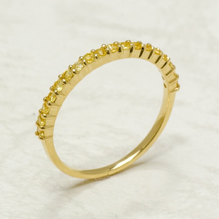 umu -アム- FINE JEWELRY STUIDIOK18 イエローサファイア エタニティリング 「fila」rg0333_kanban2.jpg