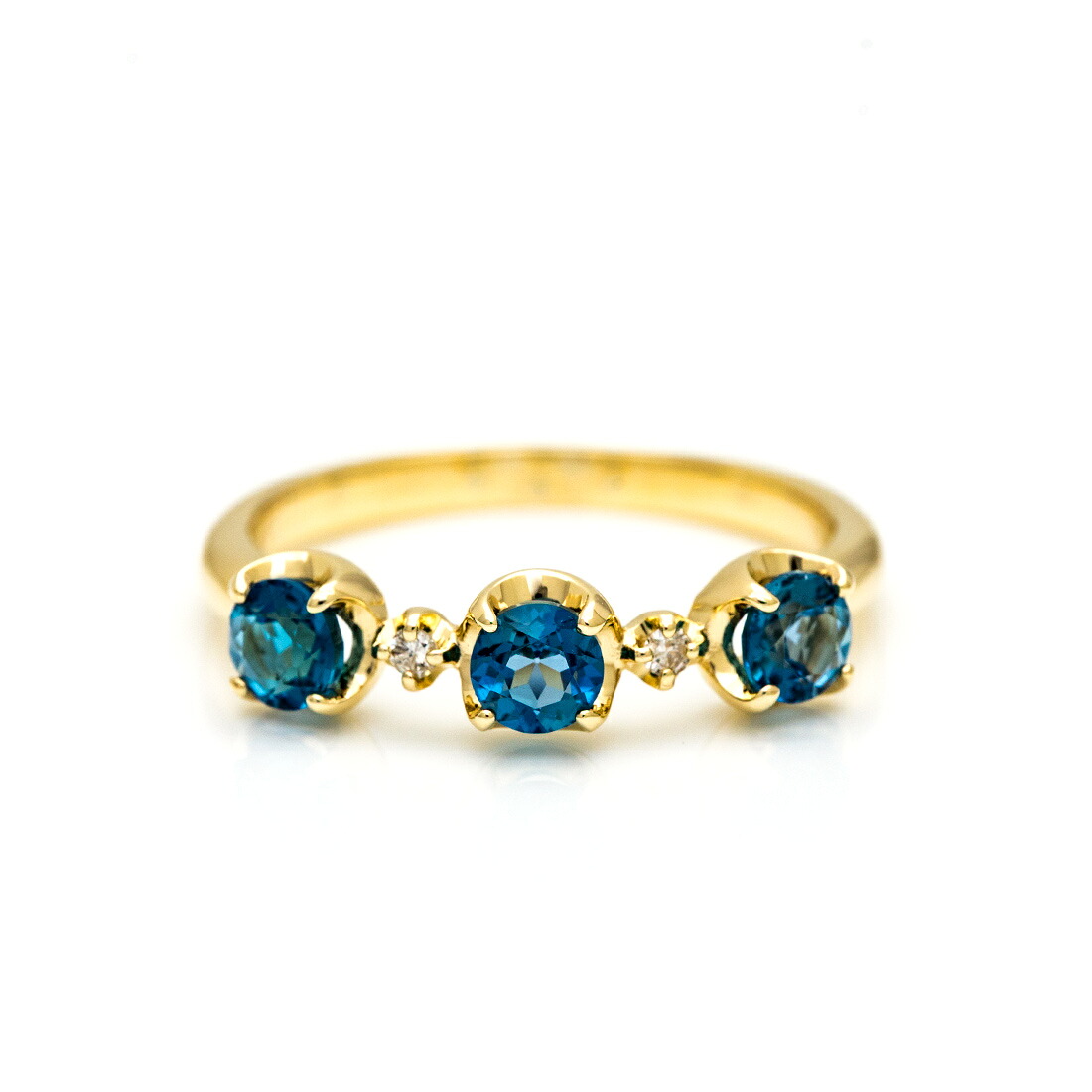 umu -アム- FINE JEWELRY STUIDIOロンドンブルートパーズ ダイヤモンド リング 「attore」rg0336_m.jpg