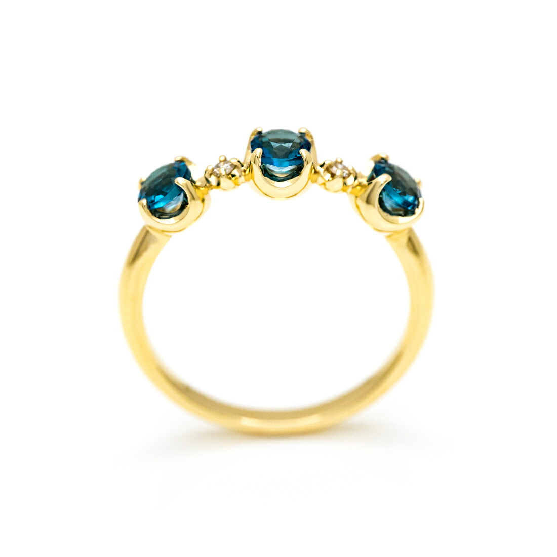 umu -アム- FINE JEWELRY STUIDIOロンドンブルートパーズ ダイヤモンド リング 「attore」rg0336_s.jpg