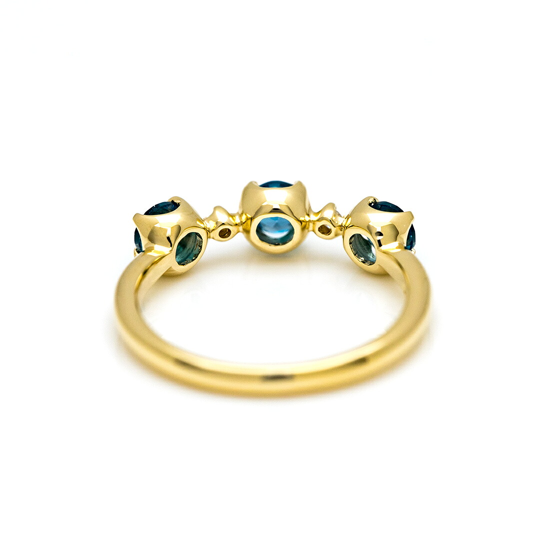 umu -アム- FINE JEWELRY STUIDIOロンドンブルートパーズ ダイヤモンド リング 「attore」rg0336_u.jpg