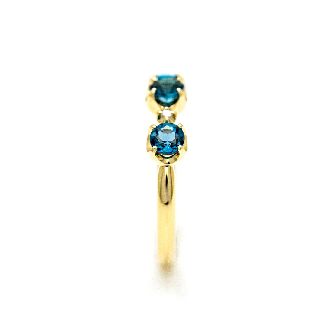 umu -アム- FINE JEWELRY STUIDIOロンドンブルートパーズ ダイヤモンド リング 「attore」rg0336_y.jpg