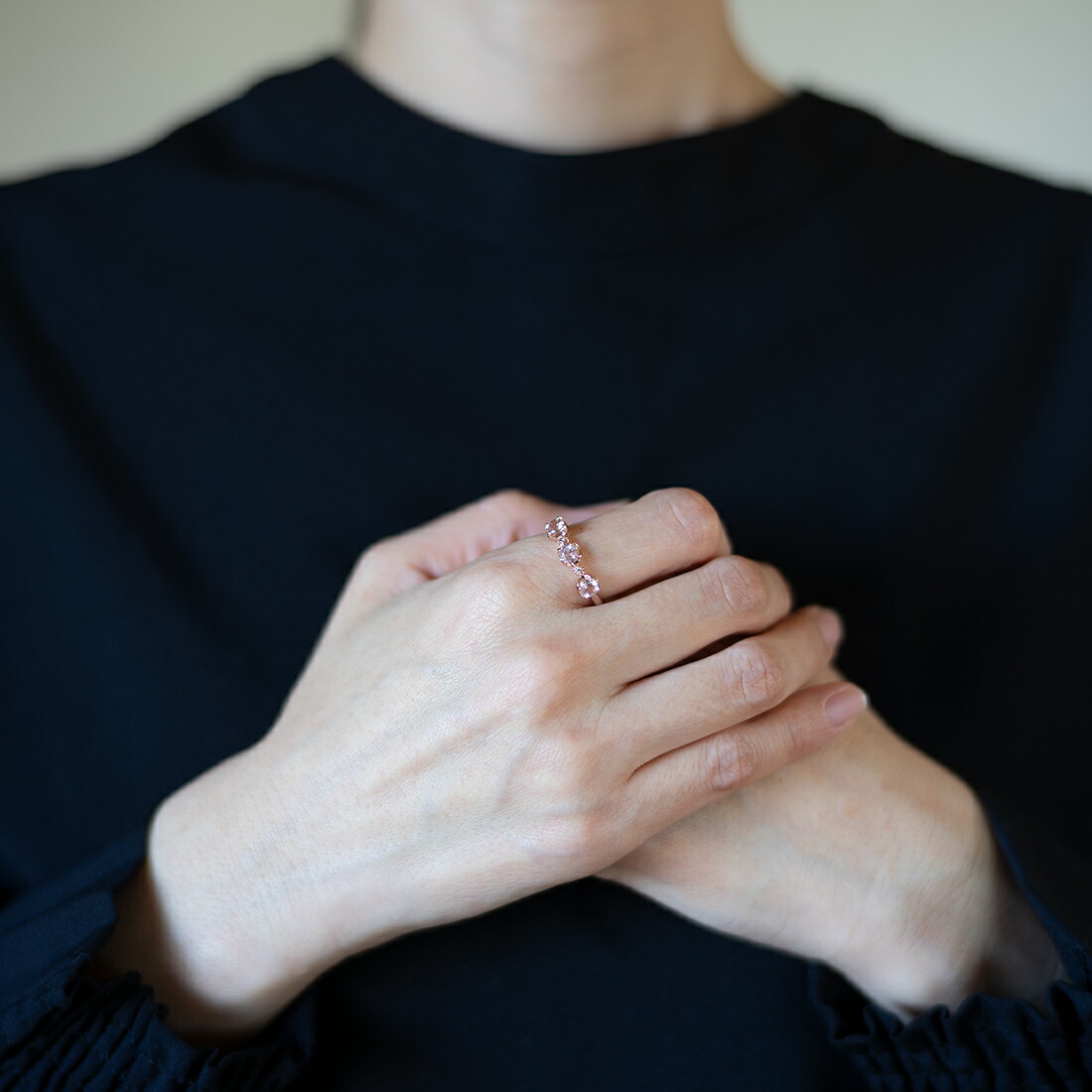 umu -アム- FINE JEWELRY STUIDIOモルガナイト ダイヤモンド リング 「attore」rg0337_i2.jpg